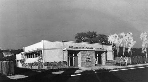 Rendering of Robertson Branch Library