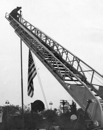 Old Glory raised over YMCA