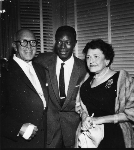 Nat King Cole and friends at party