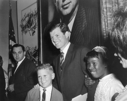 Ted Kennedy and children