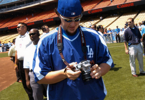 Eric Gagne´ at Dodger Photo Day, Dodger Stadium