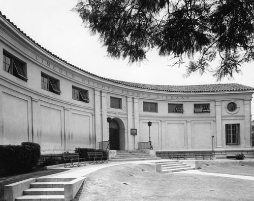 Closeup view, Lincoln Heights Branch Library