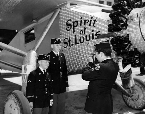 Cadets pose at air fair