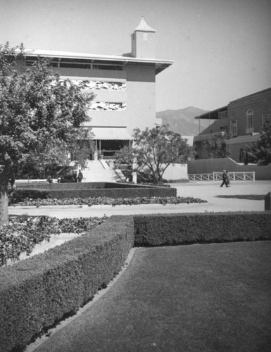 Two grandstands at Santa Anita Racetrack