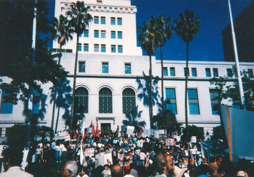 Armenian Americans protest at City Hall