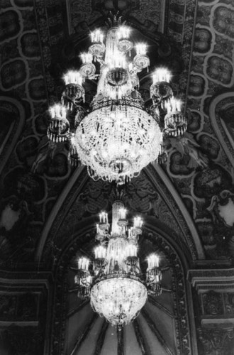 Two chandeliers, Los Angeles Theatre