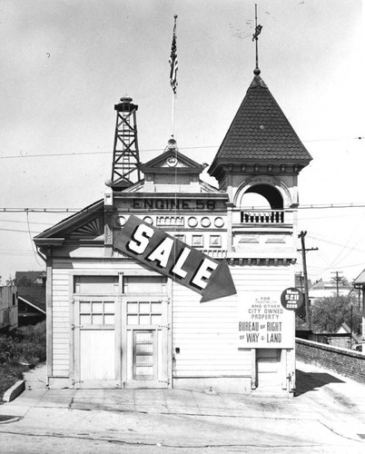 Fire station, Engine 58, up for sale