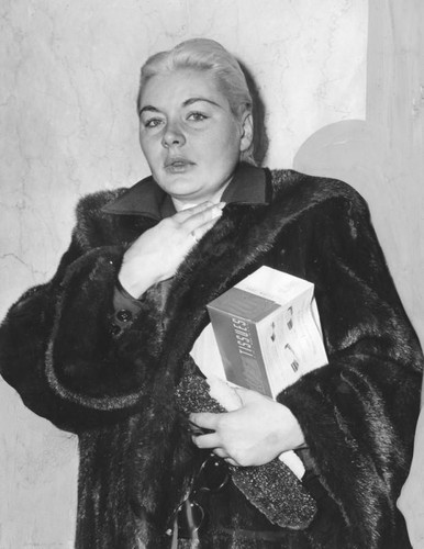 Actress Barbara Payton in court