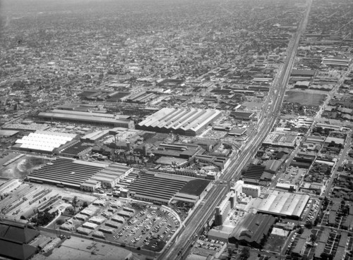 Pioneer Flintkote Plant, Vernon, looking south