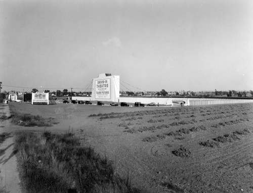 Entrance view, Pacific Drive-In Theatre