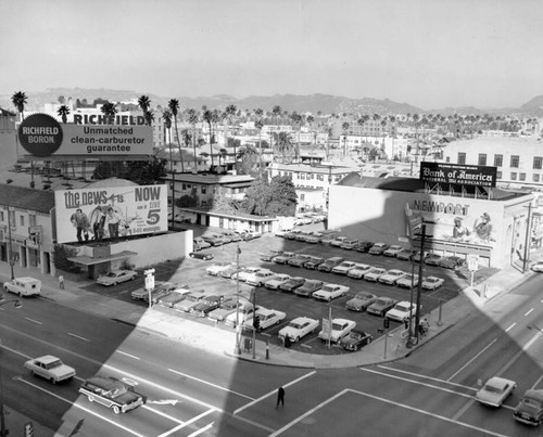 Parking lot at Wilshire and Western