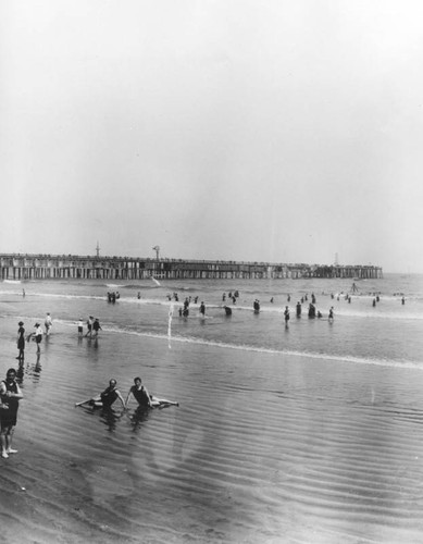 Beach scene in Long Beach