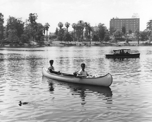 Boating in MacArthur Park