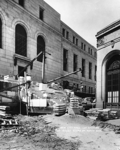 Los Angeles City Hall construction