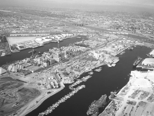 Pier "C", Long Beach Harbor, looking northeast