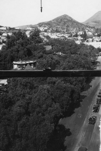 View from a window, Cahuenga Canyon