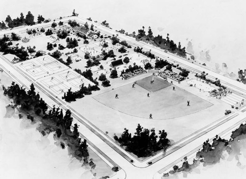 5-acre neighborhood playground, a drawing