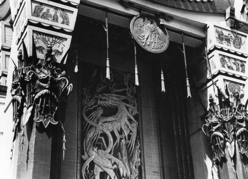 Exterior detail, Grauman's Chinese Theater