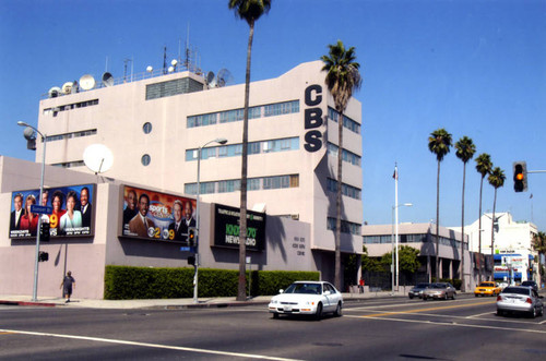 KNX, KCBS and CBS building, exterior