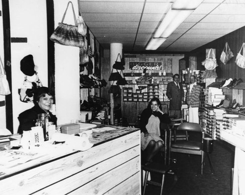 Mexican Americans in shoe store