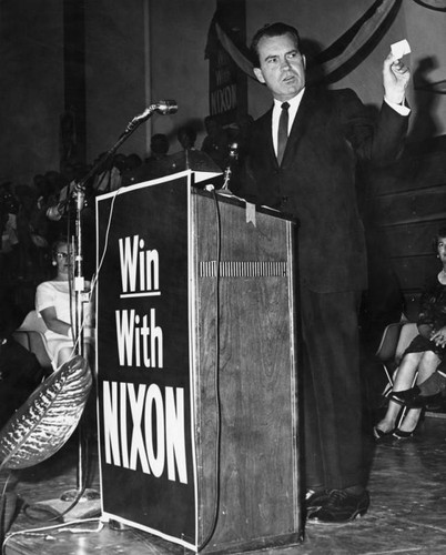 Nixon attacks Brown record on business