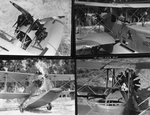 Biplane seaplane, Cal Tech, view 1-4