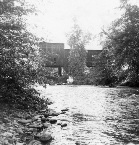 Wooden bridge in Honey Run