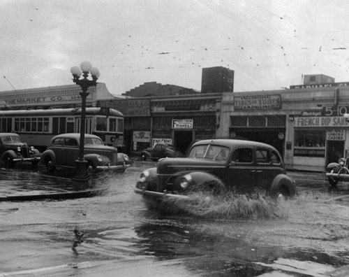 Flooded intersection