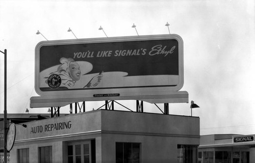 Signal gasoline billboard