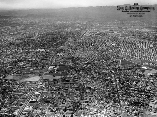 City of Compton, aerial view — Calisphere