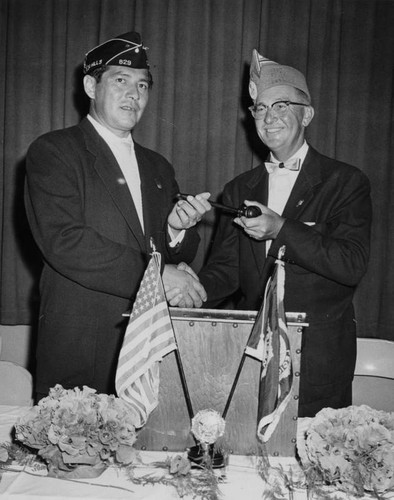 American Legion commanders Jack Heim and Paul Memberto