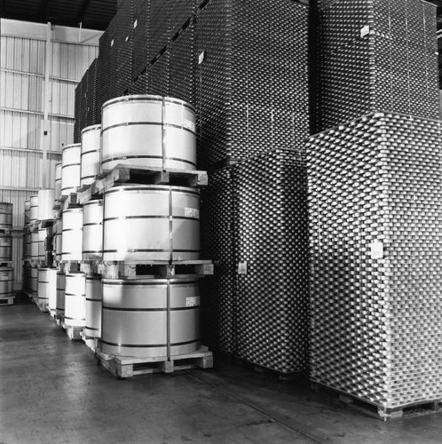 Storage room at Impress USA, Inc. plant