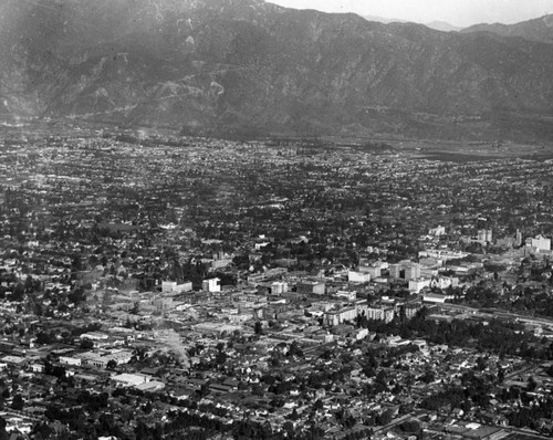 Pasadena in 1924, aerial