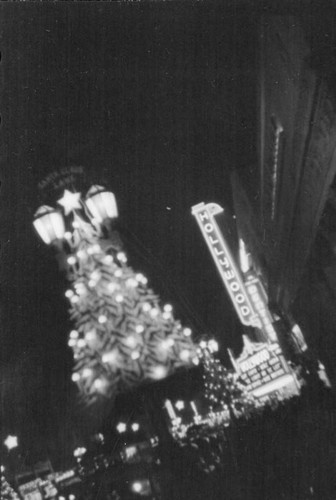 Hollywood Boulevard at night