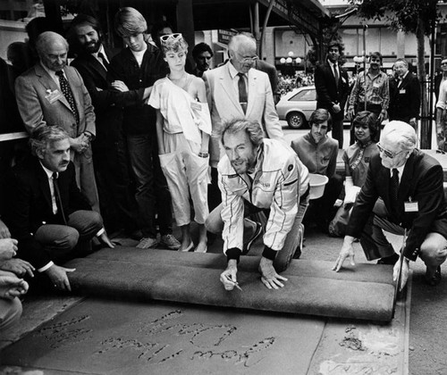 Clint prints at the Chinese Theatre