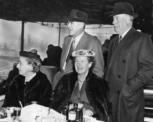 Elmer Boeseke and friends at Santa Anita Racetrack