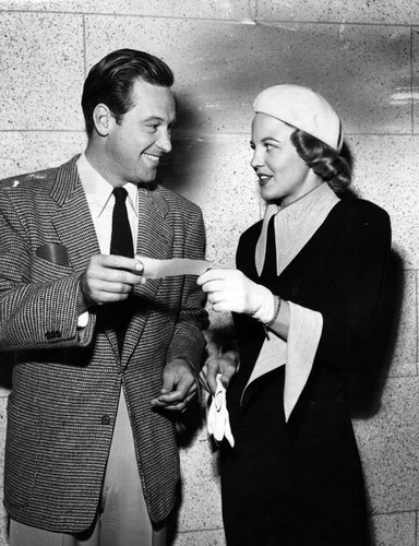 Peggy Lee and William Holden