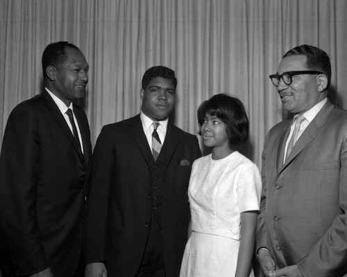 Councilman Tom Bradley with unidentified group