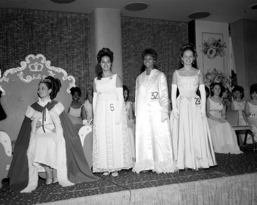 Beauty pageant winners smile for the camera