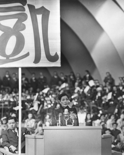 Madame Chiang Kai-shek at the Hollywood Bowl