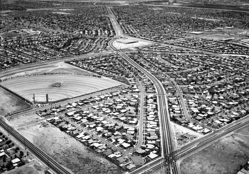 Los Altos Drive-In, Long Beach, looking northeast