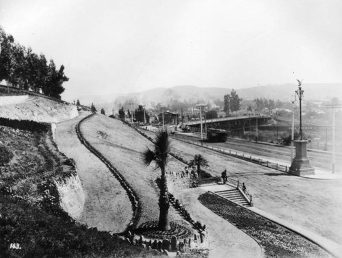 Near the entrance to Elysian Park