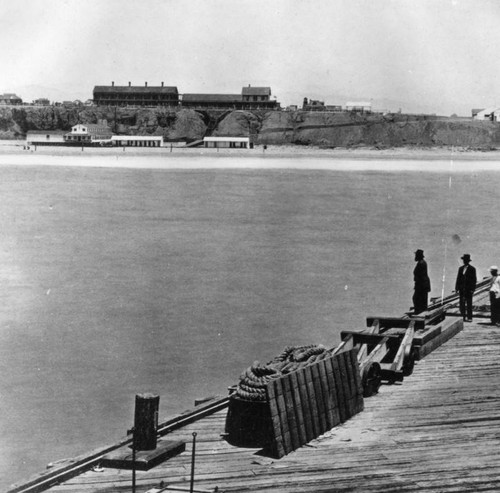 Santa Monica Hotel from pier