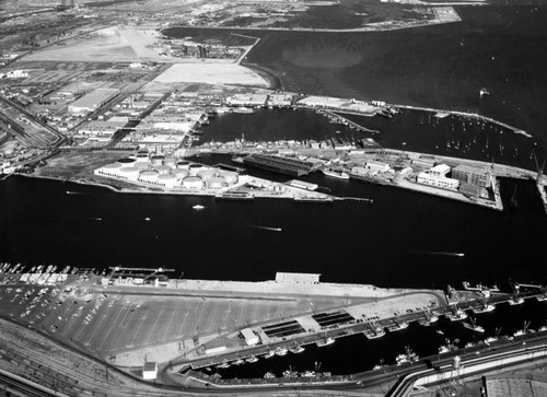 Mobil Oil Co., Los Angeles Harbor, looking northeast