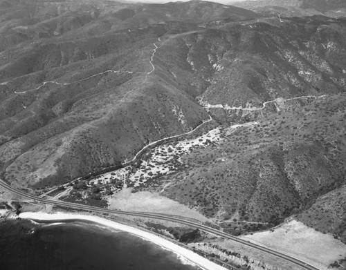 Leo Carrillo State Park, Pacific Coast Highway, looking northwest