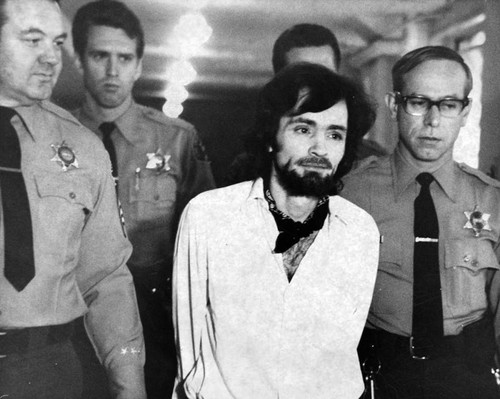 Manson escorted to court