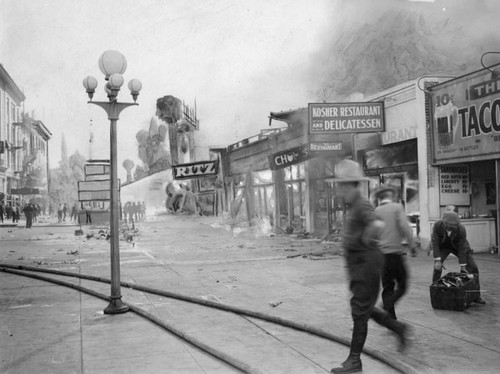 Fire damage at Ocean Park Pier