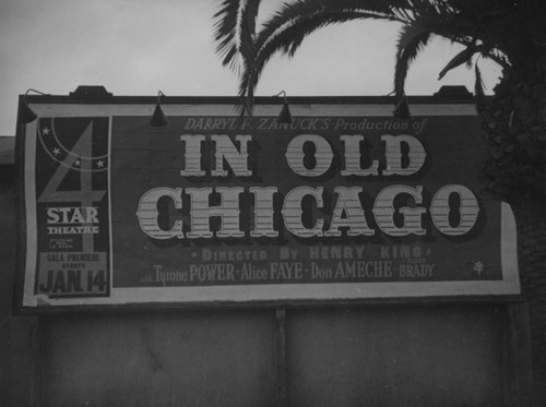 "In Old Chicago" billboard