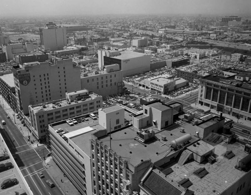 Downtown scene from Broadway Plaza, view 2