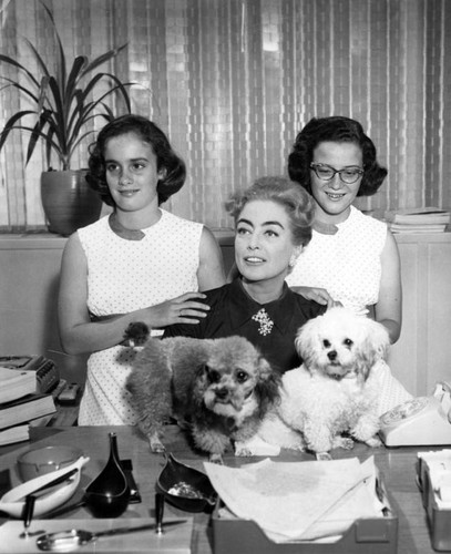 Joan Crawford and twins